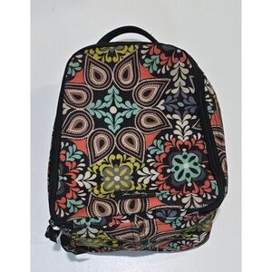 Vera Bradley Insulated Lunch Bag With Colorful Floral Pattern & Zipper Closure